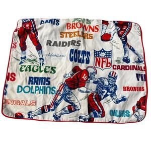Vintage Sears 70s NFL Team Football Logos Pillow Sham | Standard